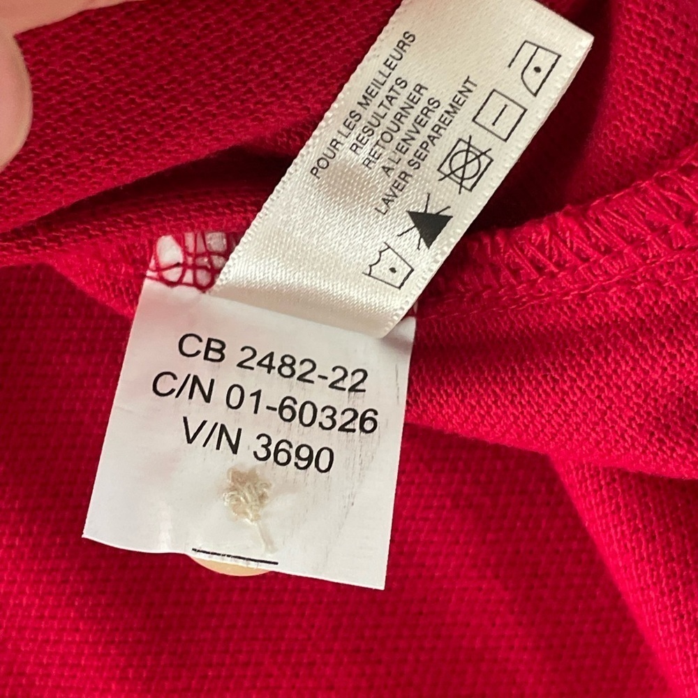 Cutter & Buck Vibrant Red Polo Shirt 100% Cotton - Picture 12 of 13